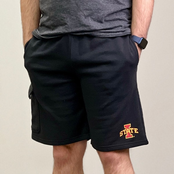 Champion® I-State Black Fleece Cargo Shorts